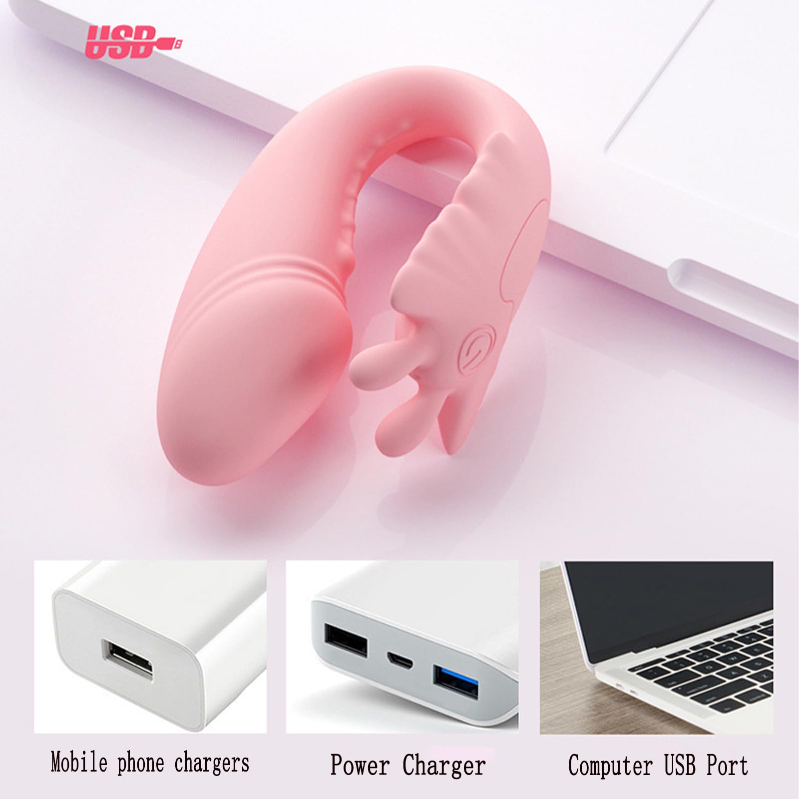 AMAZBEE Giocattolo per adulti per le donne indossabili giocattolo del sesso App Wireless telecomando indossabile Consoladores Farfalla Vibratore Massaggiare il g-Spot (Purple)