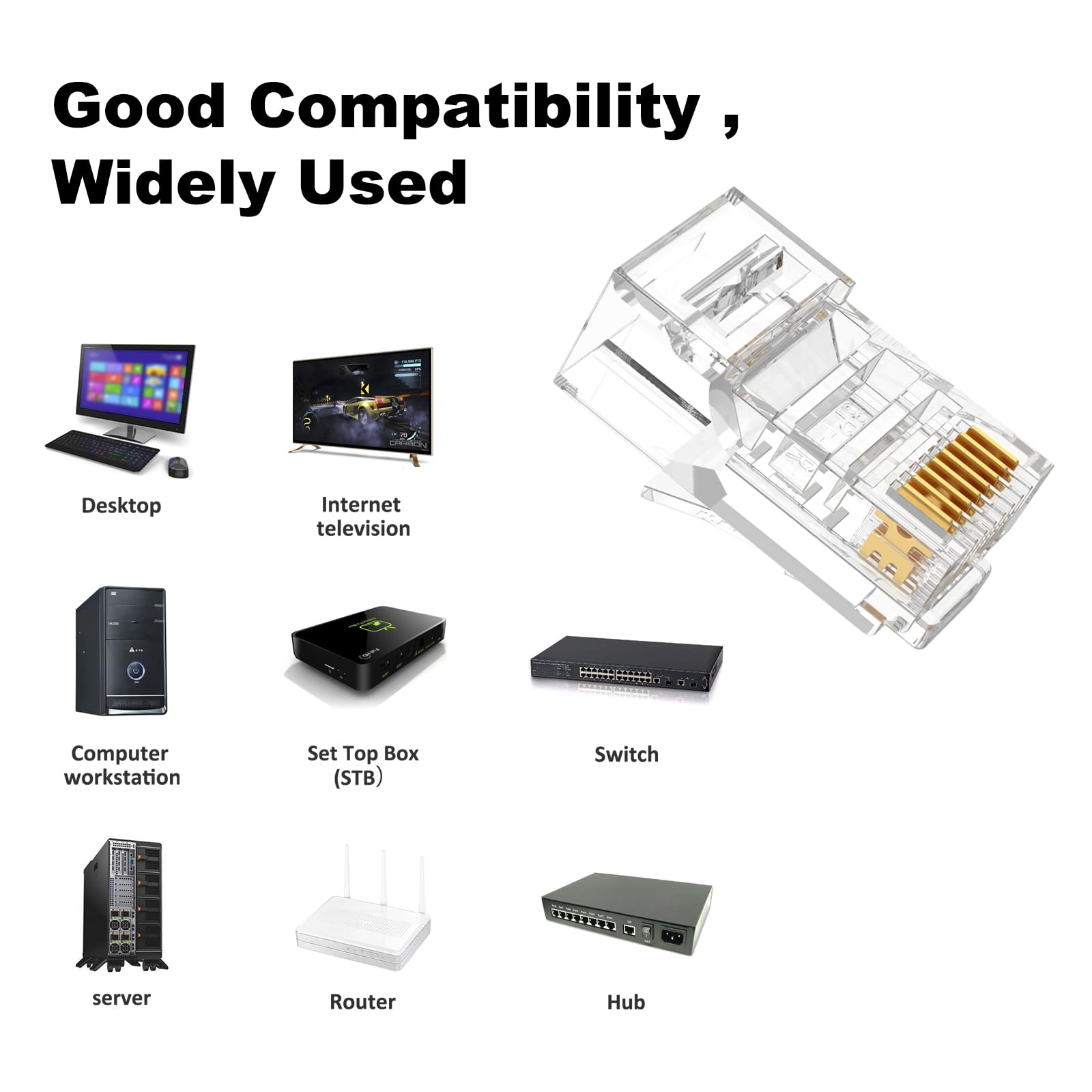 Złącze RJ45 CAT5E 50 szt