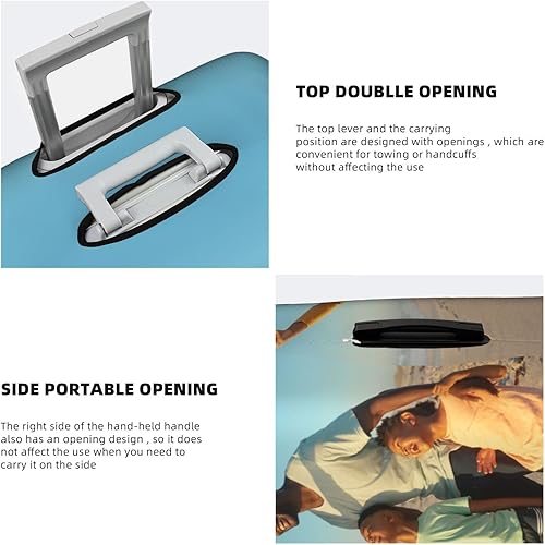 Miniatura 5 de Funda de equipaje personalizada para maleta de 18 a 32 pulgadas, elástica, lavable, elástica, antiarañazos, diseño personalizado, funda de maleta de