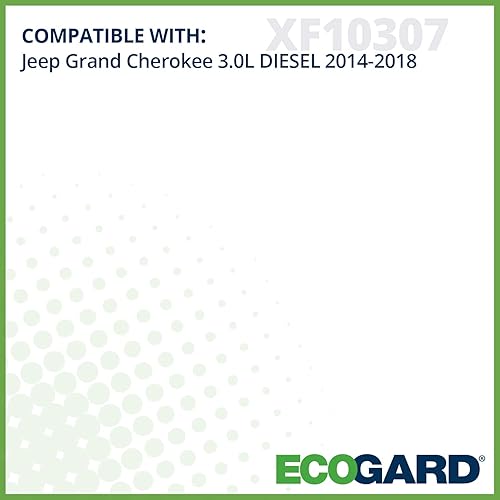 Miniatura 3 de ECOGARD XF10307 Premium Filtro de combustible diesel para Jeep Grand Cherokee 3.0L Diesel 2014-2018