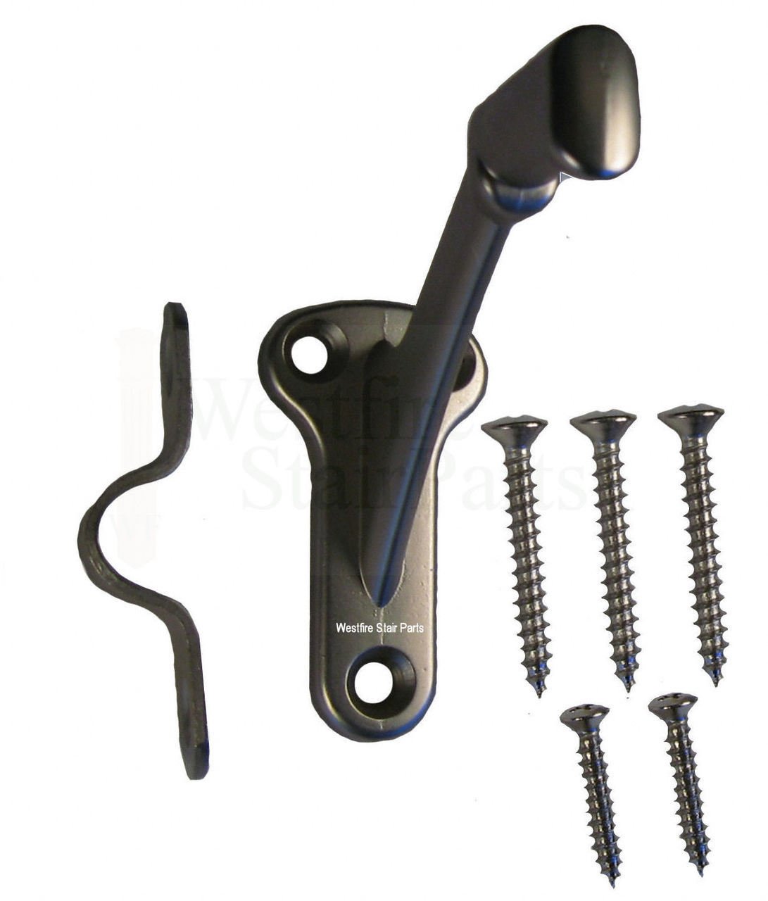 Ascension Stair Parts3002 Dull Chrome Heavy Wall Handrail Bracket