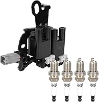 Vista 22 de Paquete de bobinas de bobina de encendido SCITOO compatible con Nissan Versa 1.8L 2007-2012 para Versa 1.6L 2009-2012 para FX50 5.0L 2009-2013 UF549