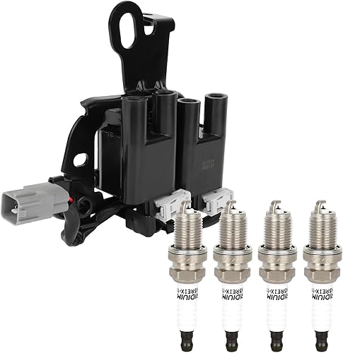 Miniatura 22 de Paquete de bobinas de bobina de encendido SCITOO compatible con Nissan Versa 1.8L 2007-2012 para Versa 1.6L 2009-2012 para FX50 5.0L 2009-2013 UF549