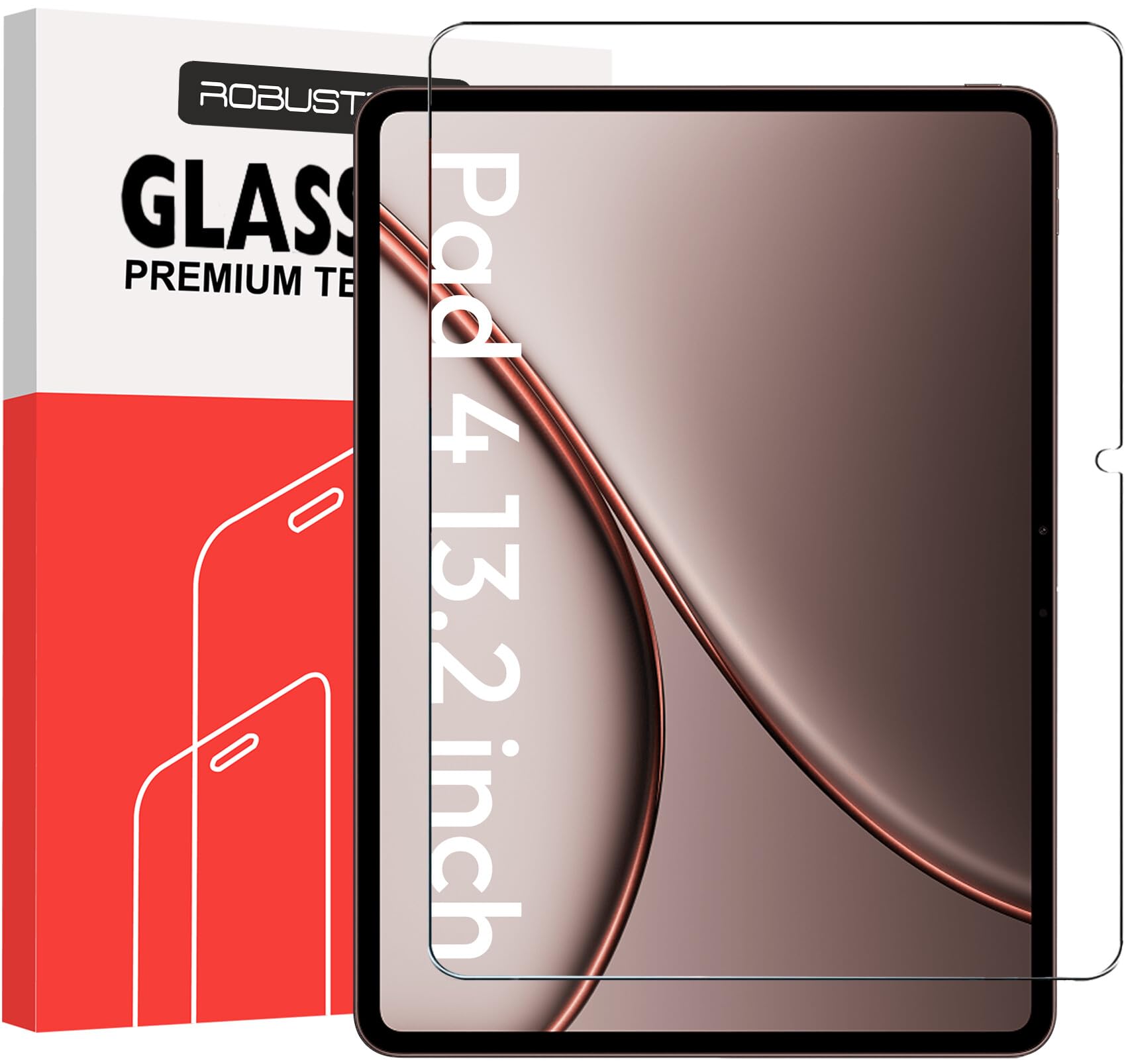 Robustrion Tempered Glass for OnePlus Pad 4 13.2 inch Screen Protector Guard for OnePlus Pad 4 13.2 inch Tablet - 1 Pack-image-8