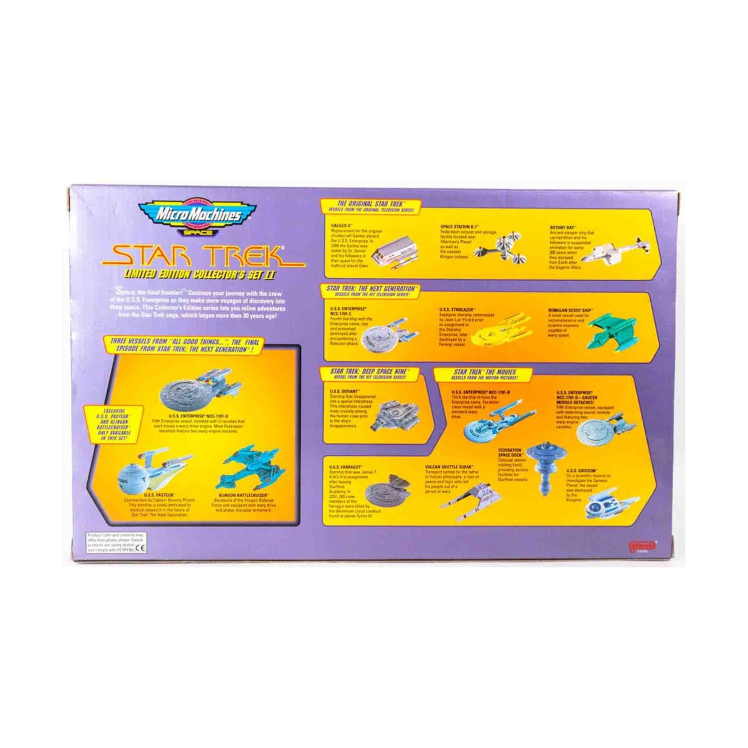 【ヴィンテージ】 Micro Machines Star Trek 限定セット2 Amazon.com: Micro Machines Star Trek Limited Collector's Set II