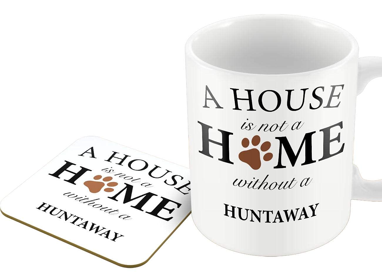 The Victorian Printing Co - A House is Not A Home Without A Huntaway - Mug and Coaster Set