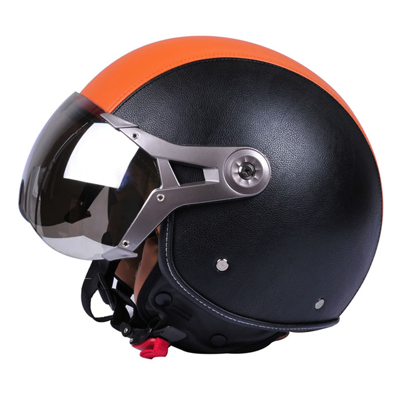 Casco Jet Vintage Per Moto E Scooter - Leggero (800g), DOT, Per Uomo E Donna
