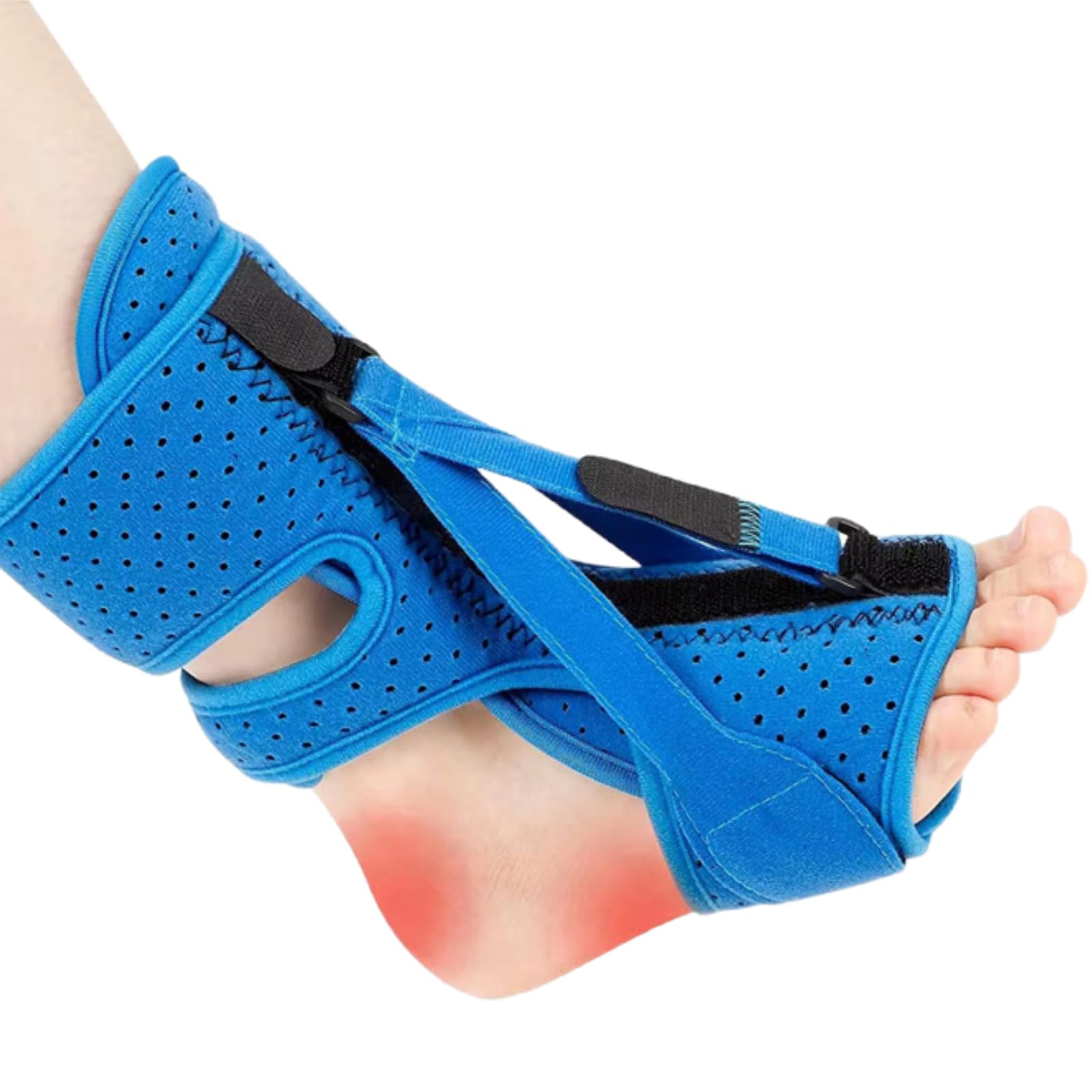 plantar fasciitis night splint-upgrade 3 adjustable planter facetious relief brace,night splint for plantar fasciitis women & men,eases plantar fasciitis, foot drop & achilles tendonitis (1pc, blue)