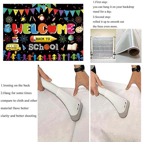 Miniatura 7 de Pancarta de fondo de bienvenida de regreso a clases, primer día de escuela, preescolar, jardín de infantes, fondo de fotografía de graffiti colorido