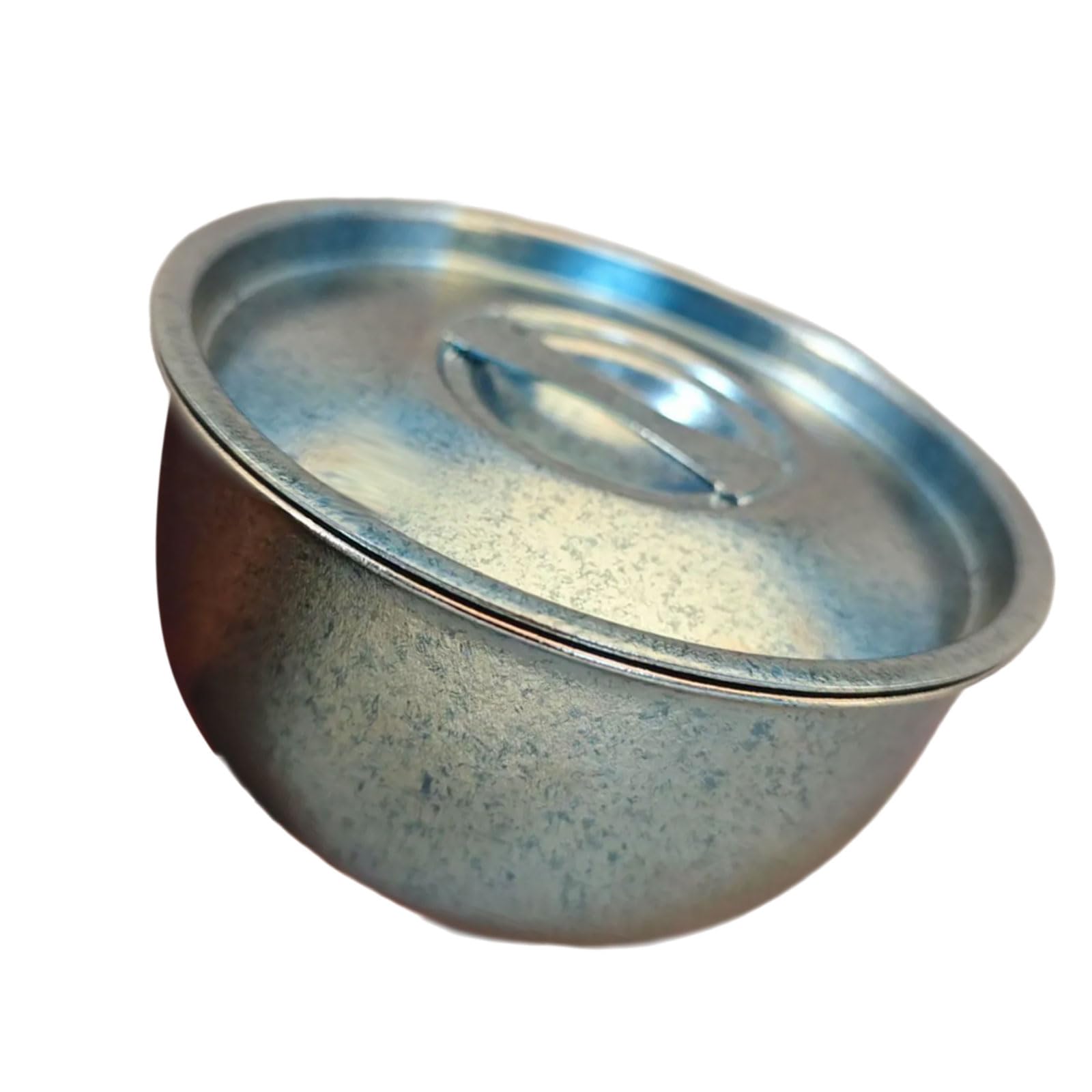 Buxuaaaa Leak Proof Metal 600ml Bowl Portable Designs Lunch Container with Lid for Daily Use and Adventure Metal Camping Utensils