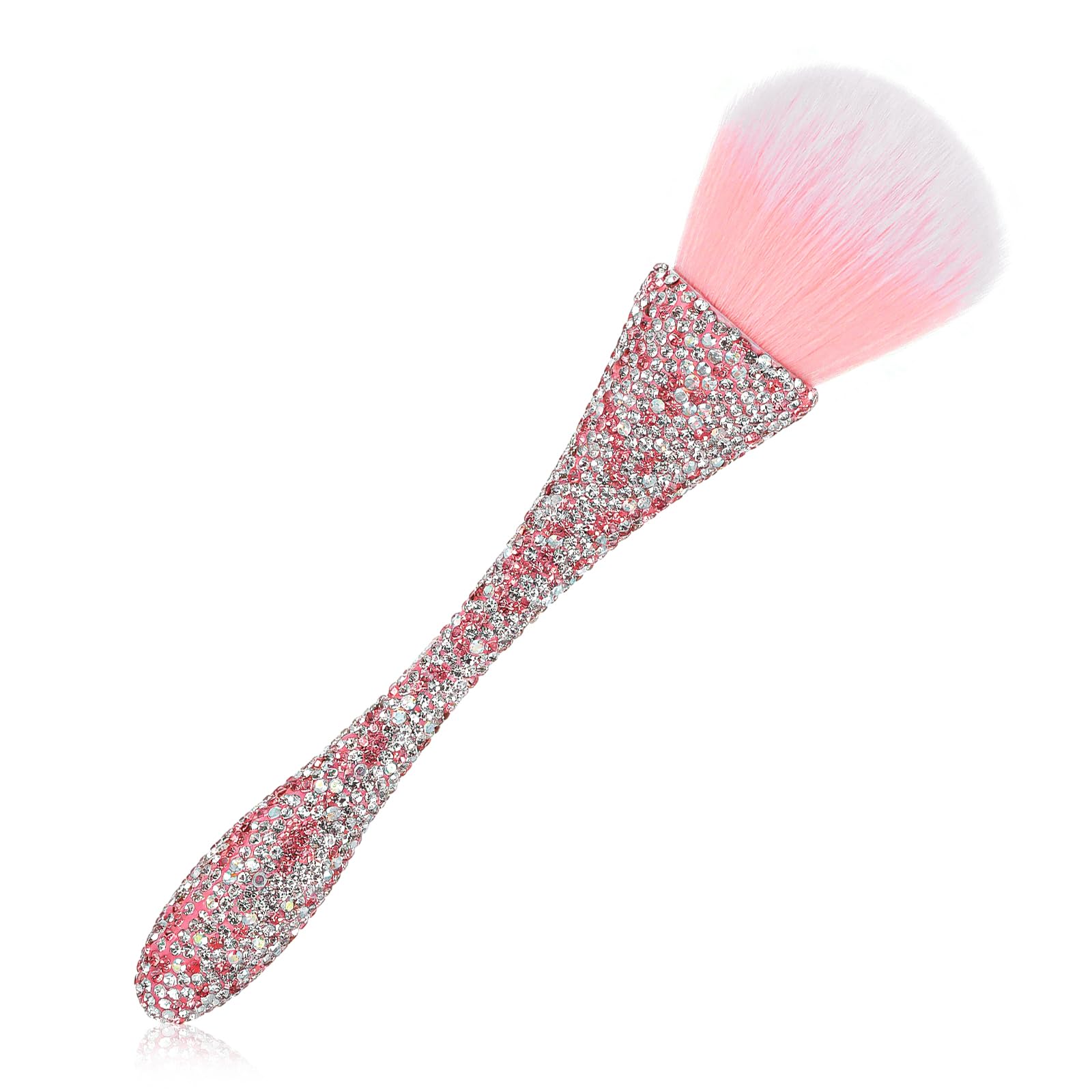 Ymapinc Pink Rhinestone Nail Duster Brush - Women Face Make Up Shiny