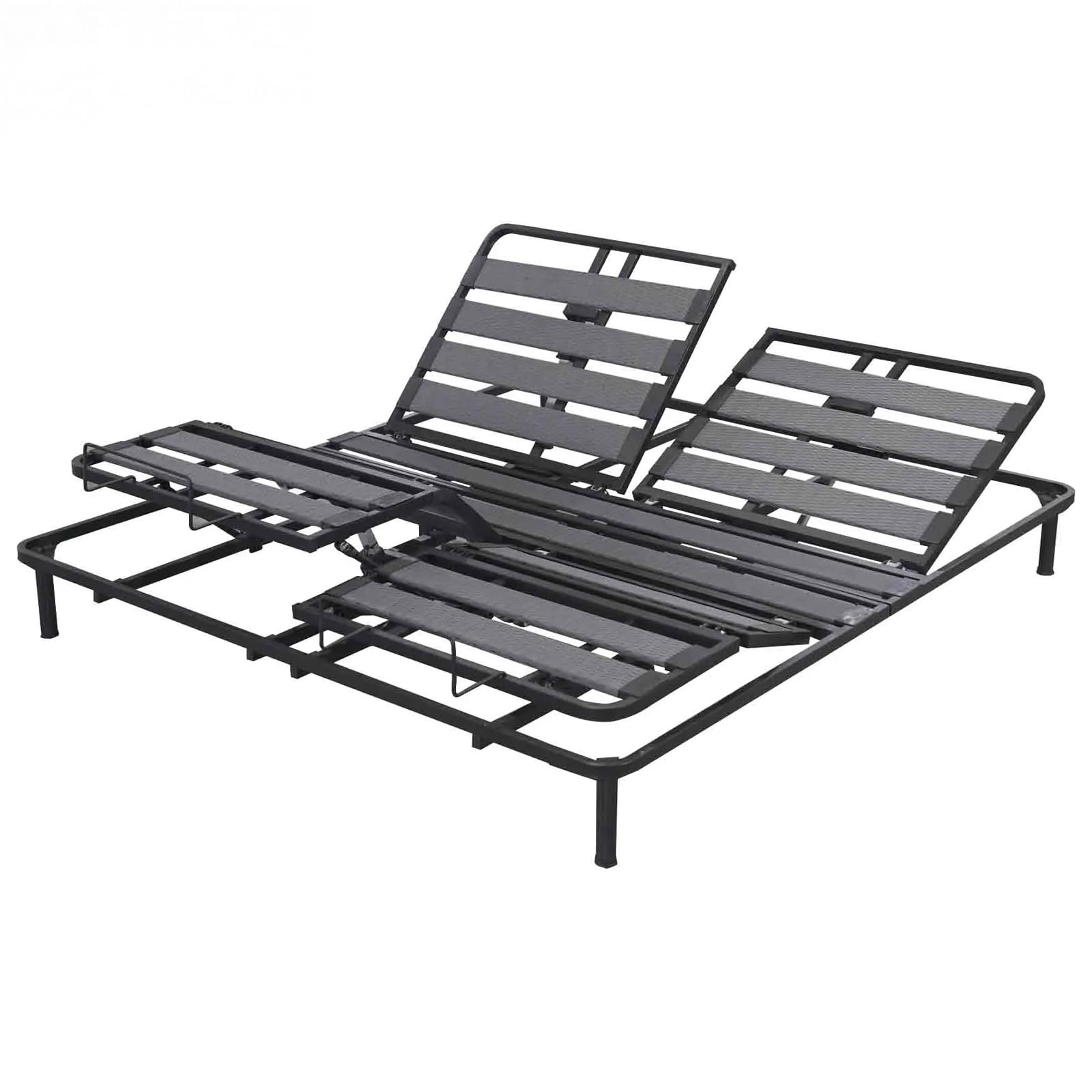 SAMPUR - Sommier électrique Relax | Double motorisation indépendant | Encastrable dans Un Cadre de lit | Multiples Positions de Couchage (140x200 cm (2x70x200 cm))