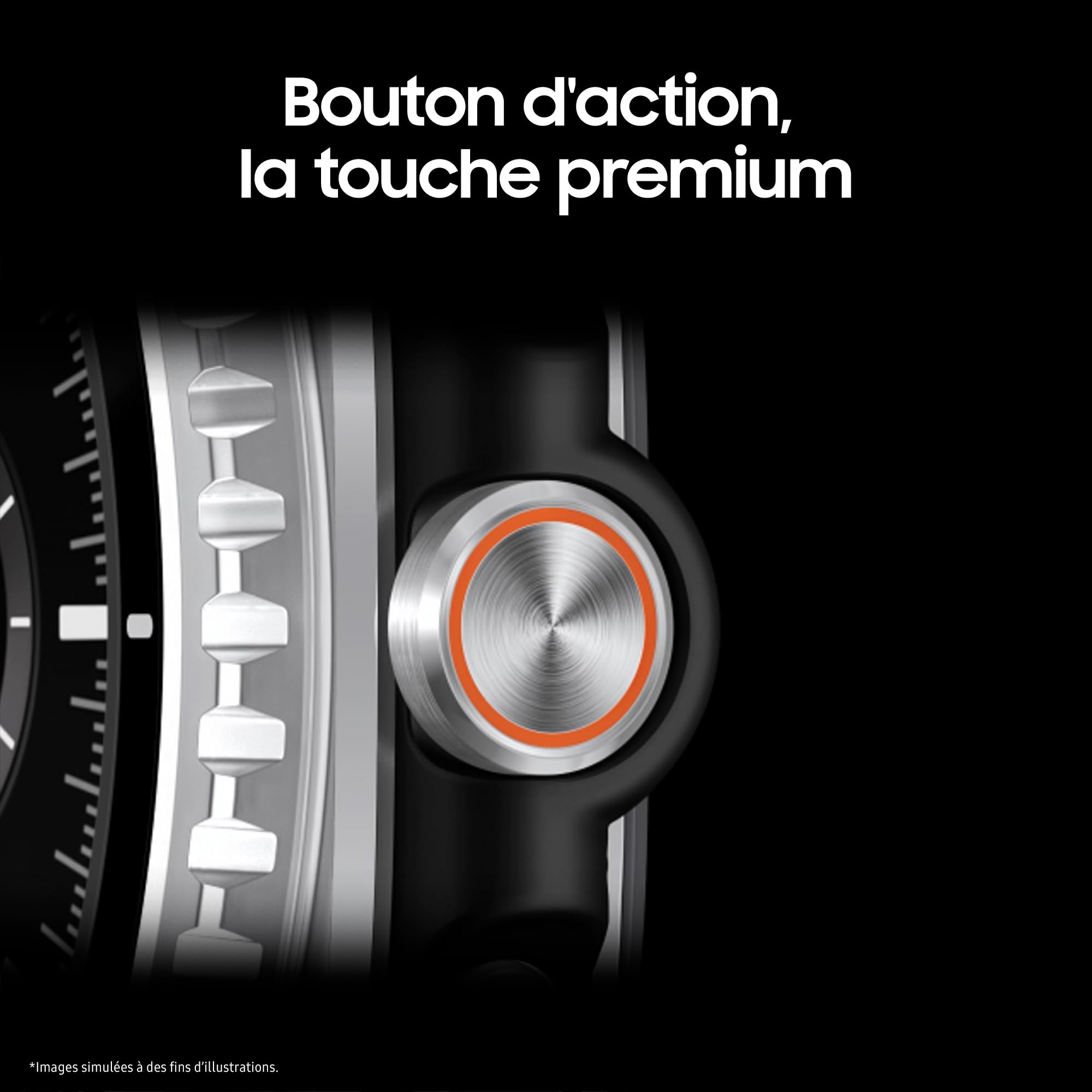 Samsung Galaxy Watch8 Classic, Montre Connectée, Couronne rotative, Galaxy AI, Coach Sommeil, Coach Running, Bluetooth, 46mm, Noir, Chargeur Secteur Rapide 25W Inclus, Version FR