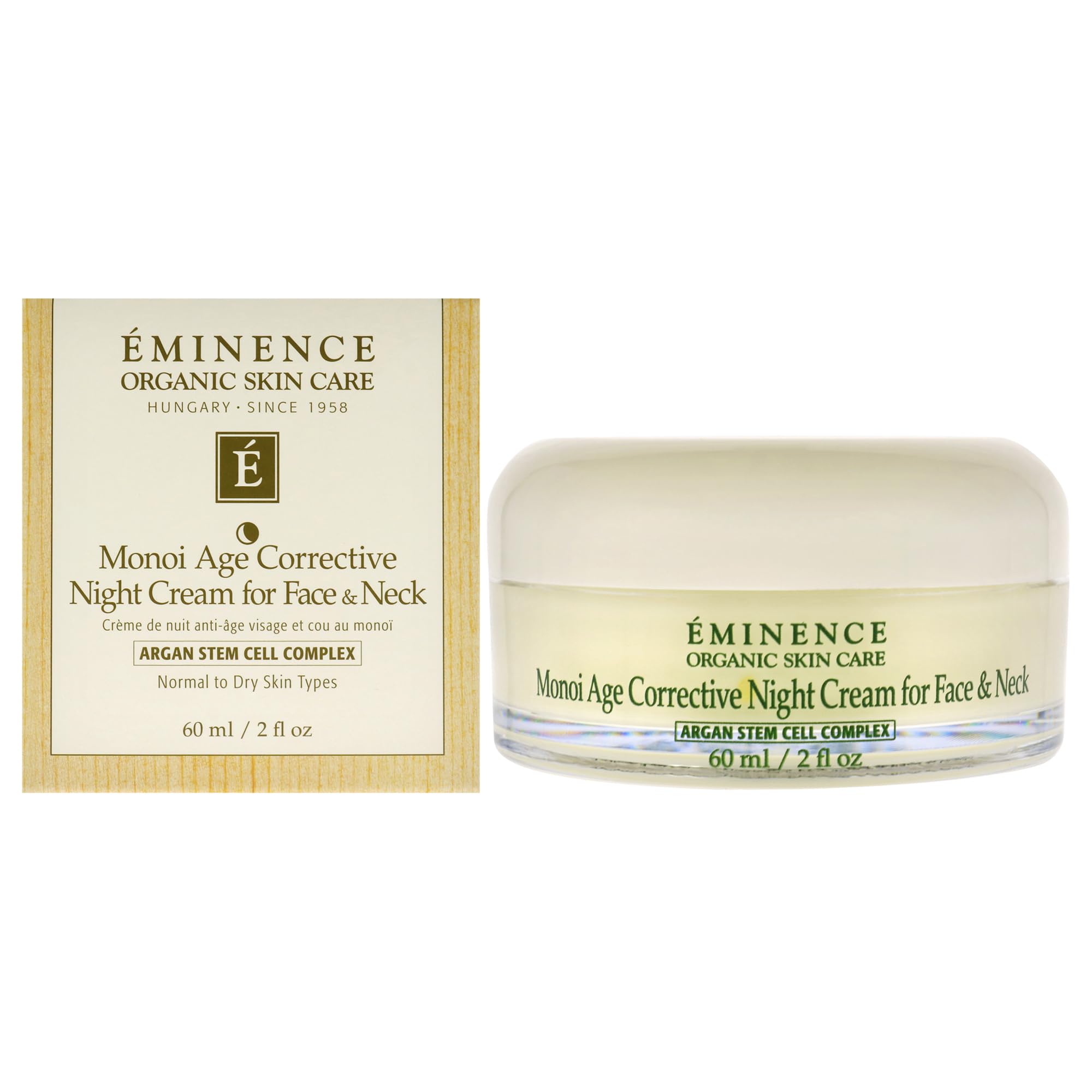 Eminence Monoi Age Corrective Night Cream for Face and Neck, 2 Ounce