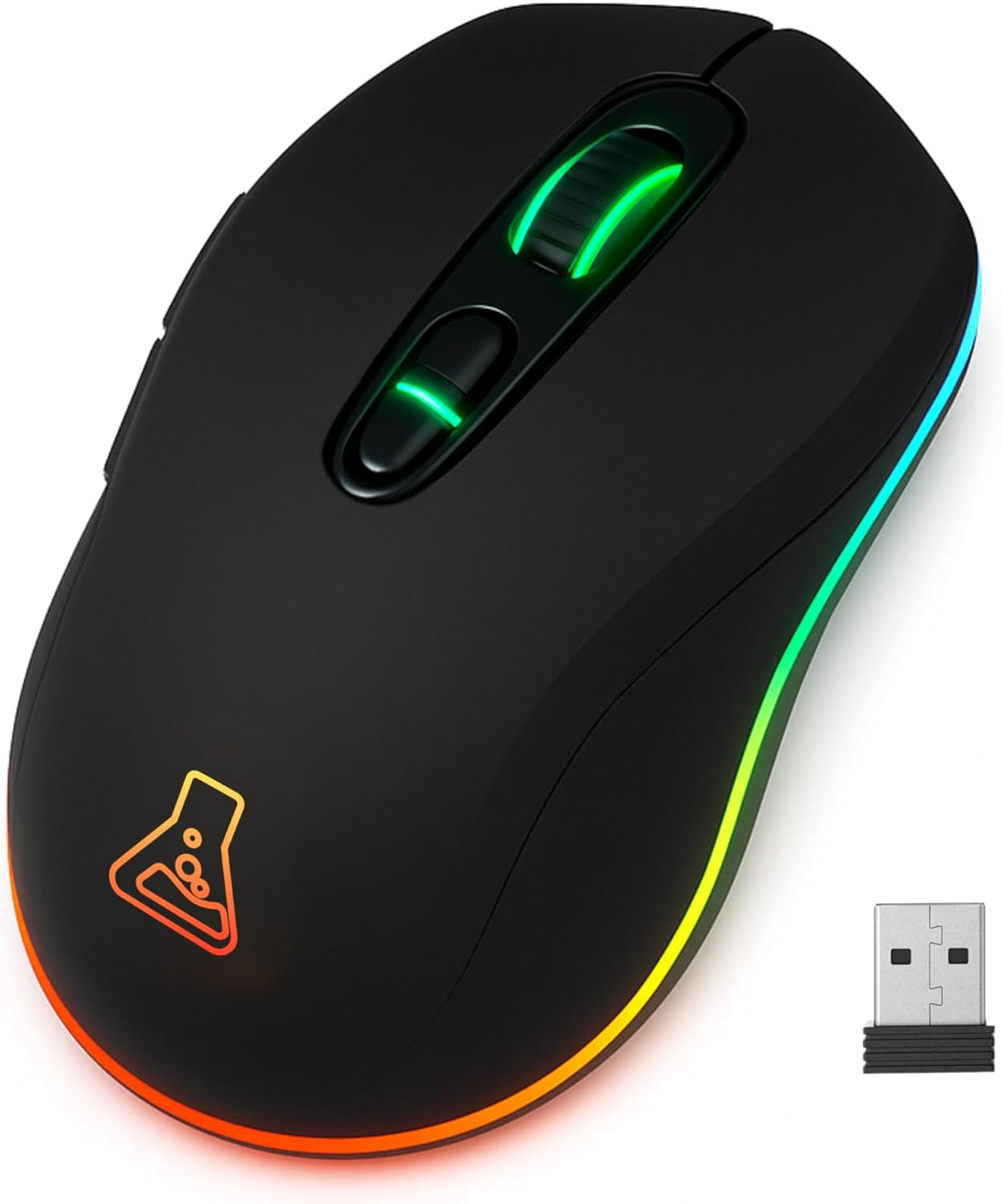 THE G-LAB Kult Krypton Wireless Gaming Mouse with RGB lighting and USB receiver
