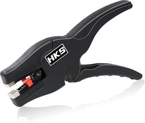 HKS Herramienta pelacables automática 2 en 1 para pelar y cortar cables de 32-7 AWG, rango de longitud de 0.25-1 pulgadas, adecuado para varios