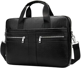 Hebetag Small Leather Shoulder Bag Crossbody Pack for Men Outdoor Travel Business