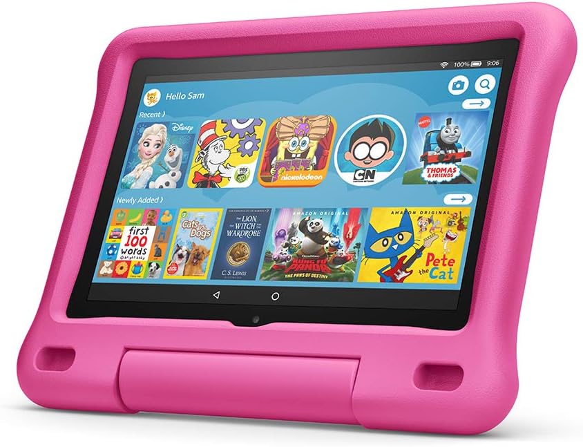 Amazon Kid-Proof Case for Fire HD 8 tablet (Only compatible with 10th generation tablet, 2020 release) Pink