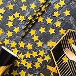 MOWO Glitter Five Stars Confetti Wedding Party Decor and Table Decor, 1.2’’ in Diameter (Glitter Gold,200pc) - Image 3