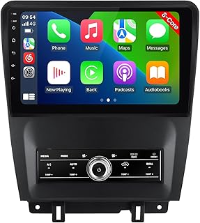 Android 12 Car Stereo for Ford Mustang Touch Screen Radio Upgrade 2010 2011 2012 2013 2014,10 inch IPS 8 Core 2G+32G, Built-in Wireless Carplay/Android Auto/DSP/4G/WiFi/Bluetooth/AM/FM Head Unit