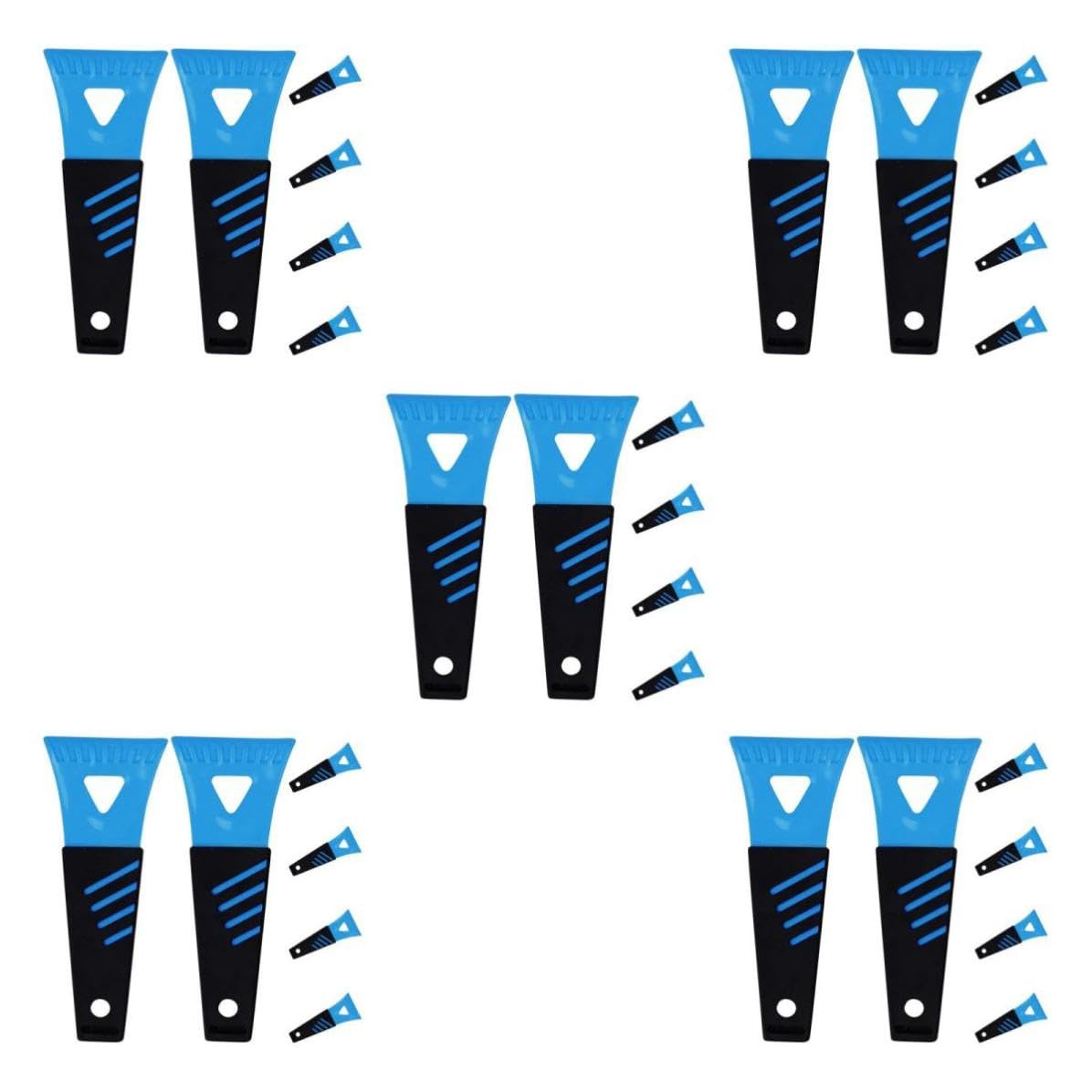 DOITOOL 30 Pièces Grattoir à Glace Mini pour Voiture en PP et PVC, Outil Léger et Robuste pour Enlever Givre et Graisse sur Pare-Brise en Hiver, Facile à Utiliser et Portable