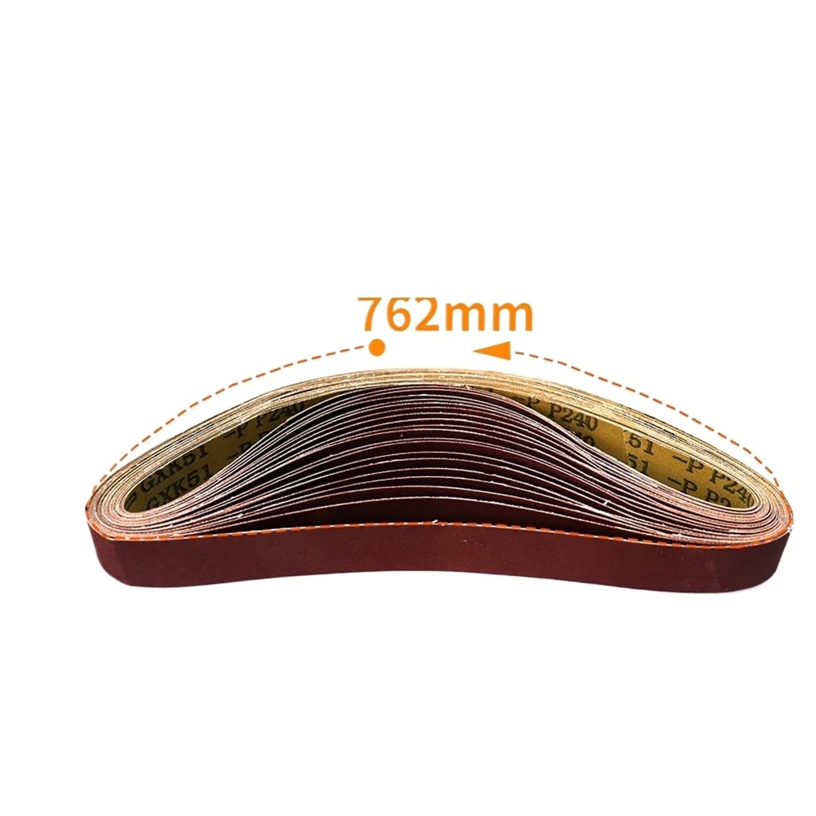 24 szt. 762 x 25 mm zestaw taśm ściernych, po 4 szt. o ziarnistości 60/80/120/150/240/400 taśm aluminiowych do polerowania drewna i metalu