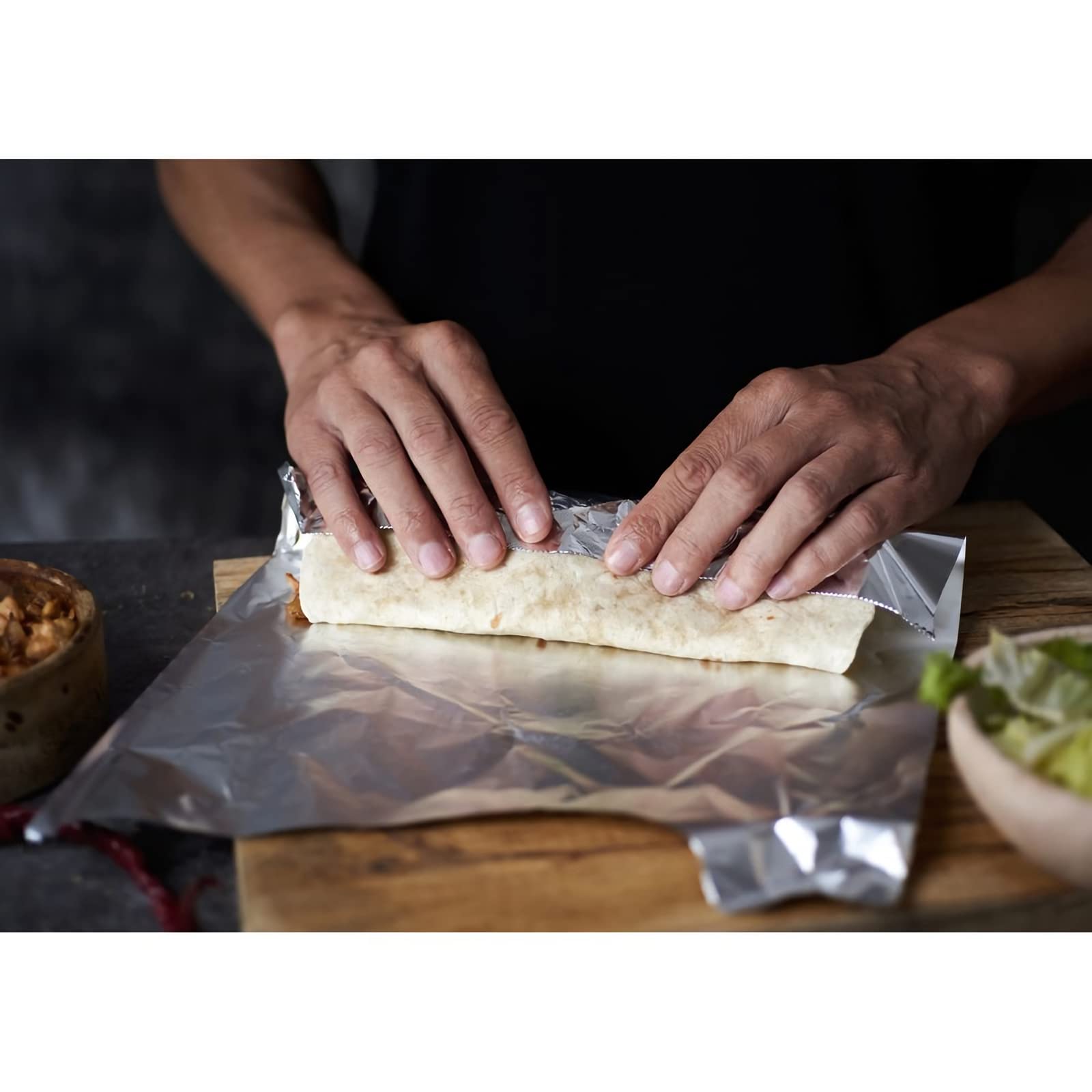 Écoresponsable Bobine de Papier Aluminium en Rouleau 30cm x 100M - Alimentaire Résistant et Biodégradable
