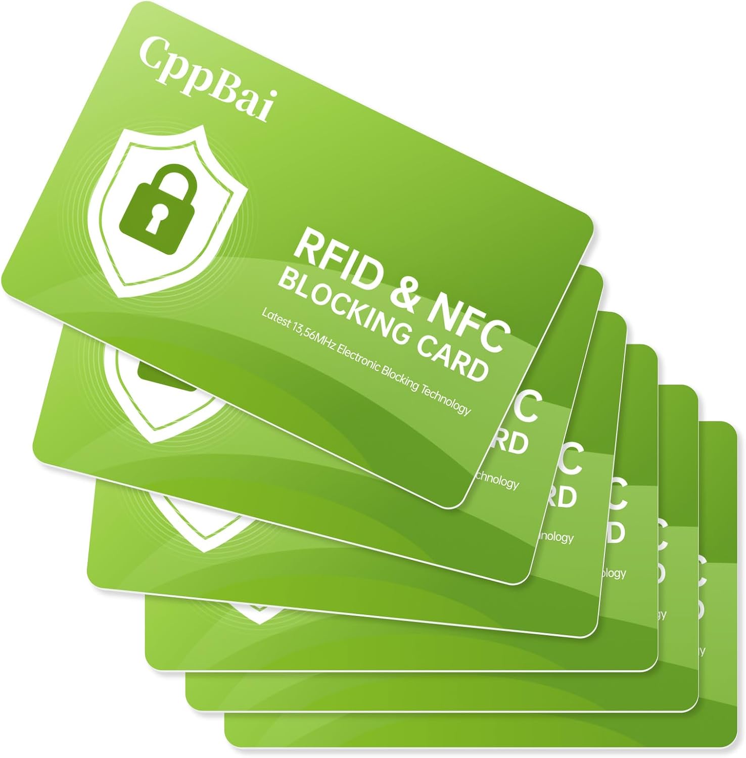 2026 NEW RFID Blocking Card, 6 Pack Fuss Protection for Entire Wallet Shield, Credit Card Protector NFC Bank Debit Blocker, Identity Theft Prevention for Passport Travel Securit(Cyan-6PACK)