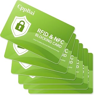 2026 NEW RFID Blocking Card, 6 Pack Fuss Protection for Entire Wallet Shield, Credit Card Protector NFC Bank Debit Blocker, Identity Theft Prevention for Passport Travel Securit(Cyan-6PACK)