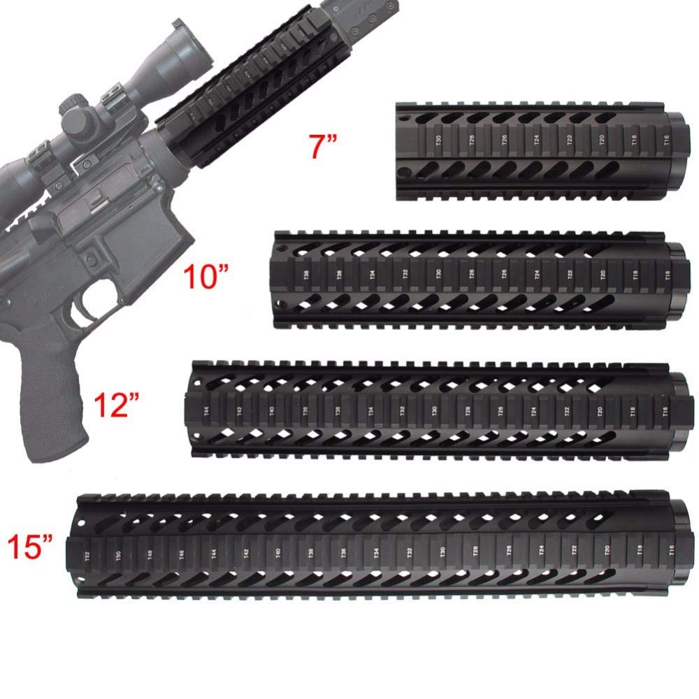 AR15 M16 M4 Mlok Tactical AR .223/5.56 Rura poręczy kwadratowych pływających swobodnych RAS Airsoft Paintball Polowanie akcesoria