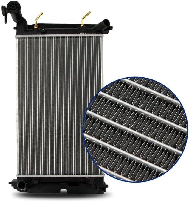 Radiador de aluminio, compatible con Matrix Corolla Pontiac Vibe 2003-2008 1.8L 88969096 2428 EE. UU