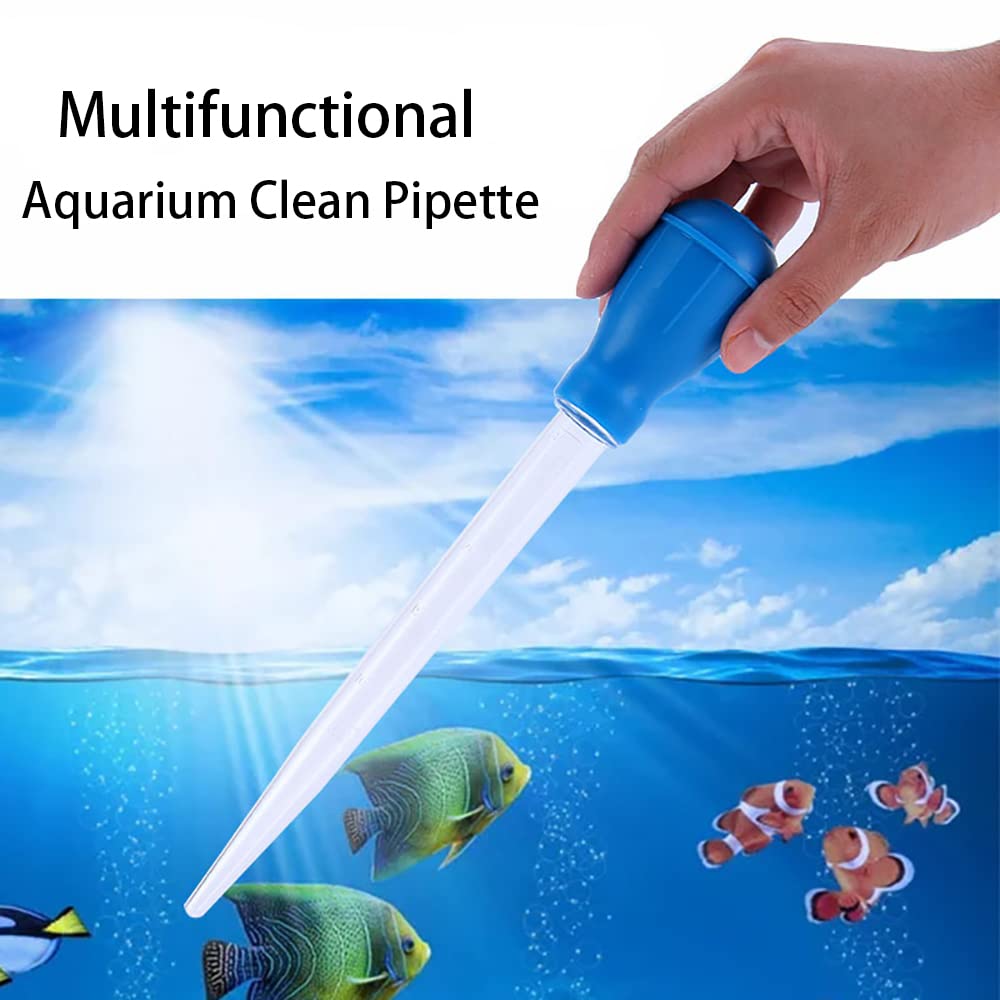 LZZEM30ml Manual Fish Tank Water Changer Fish Tank Cleaning Waste Remover Fish Tank Cleaner Coral Feeder Aquarium Gravel Clean Straw Aquarium Liquid Pipette for Aquarium Gravel Waste Clean - Image 3