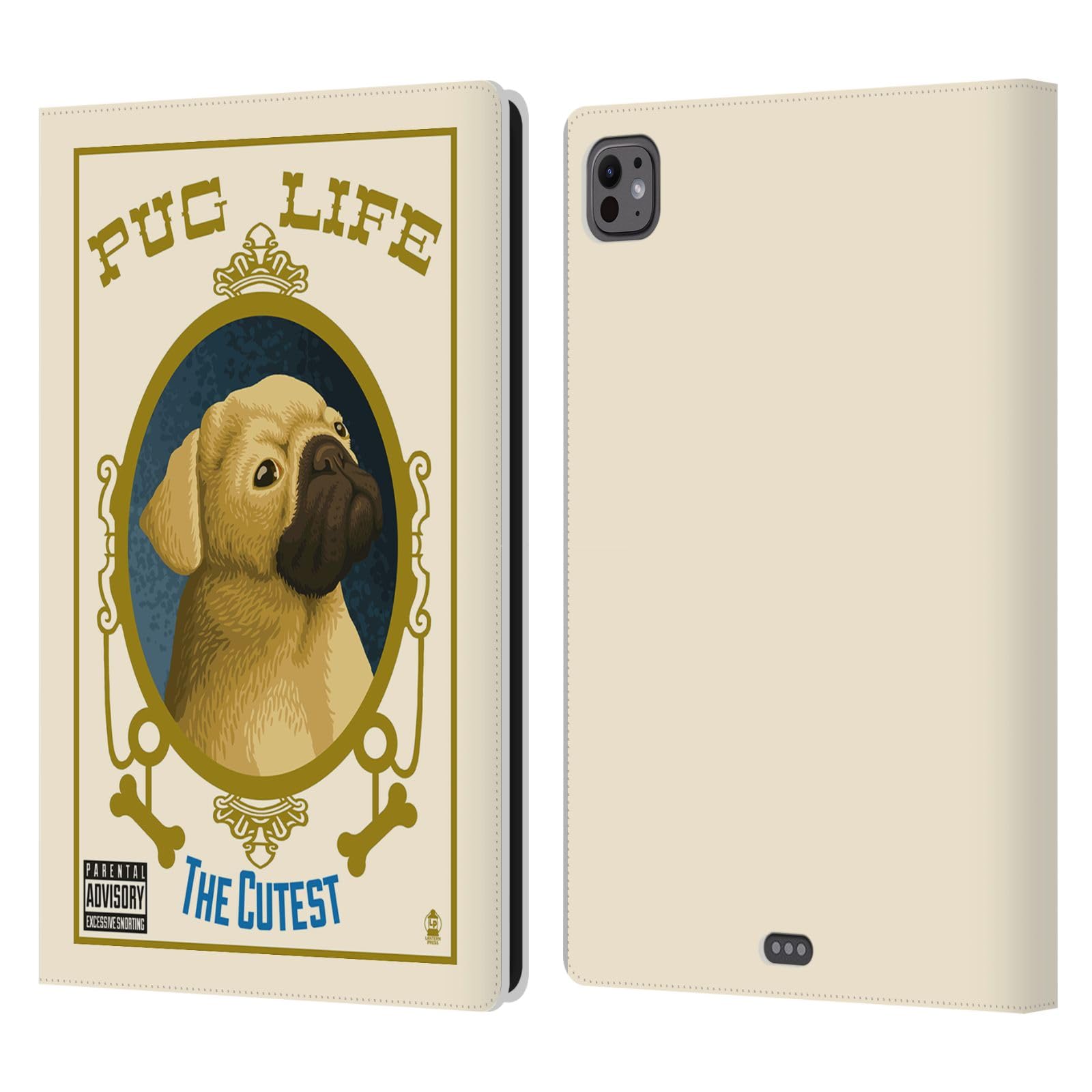 Coque Carlin Apple iPad Pro 11 M4 2024 motif imprimé Lantern Press étui portefeuille