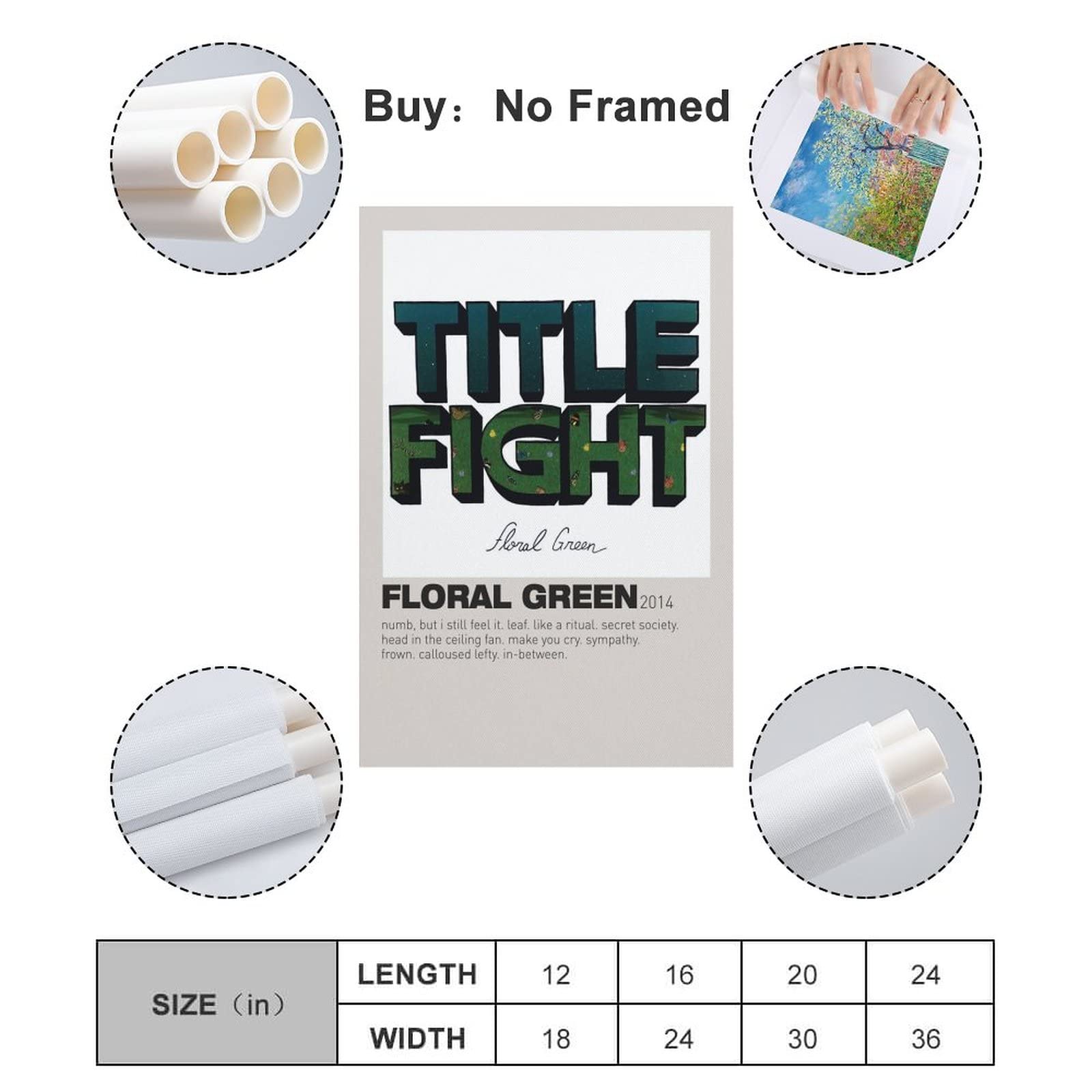 Title Fight Floral Green