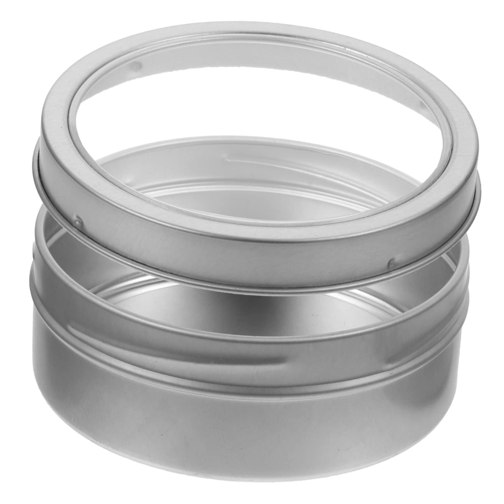 Juego de 3 recipientes magnéticos de metal redondos portátiles para cocina y barbacoa, fácil de fijar al refrigerador, ideal para hierbas, condimentos y especias