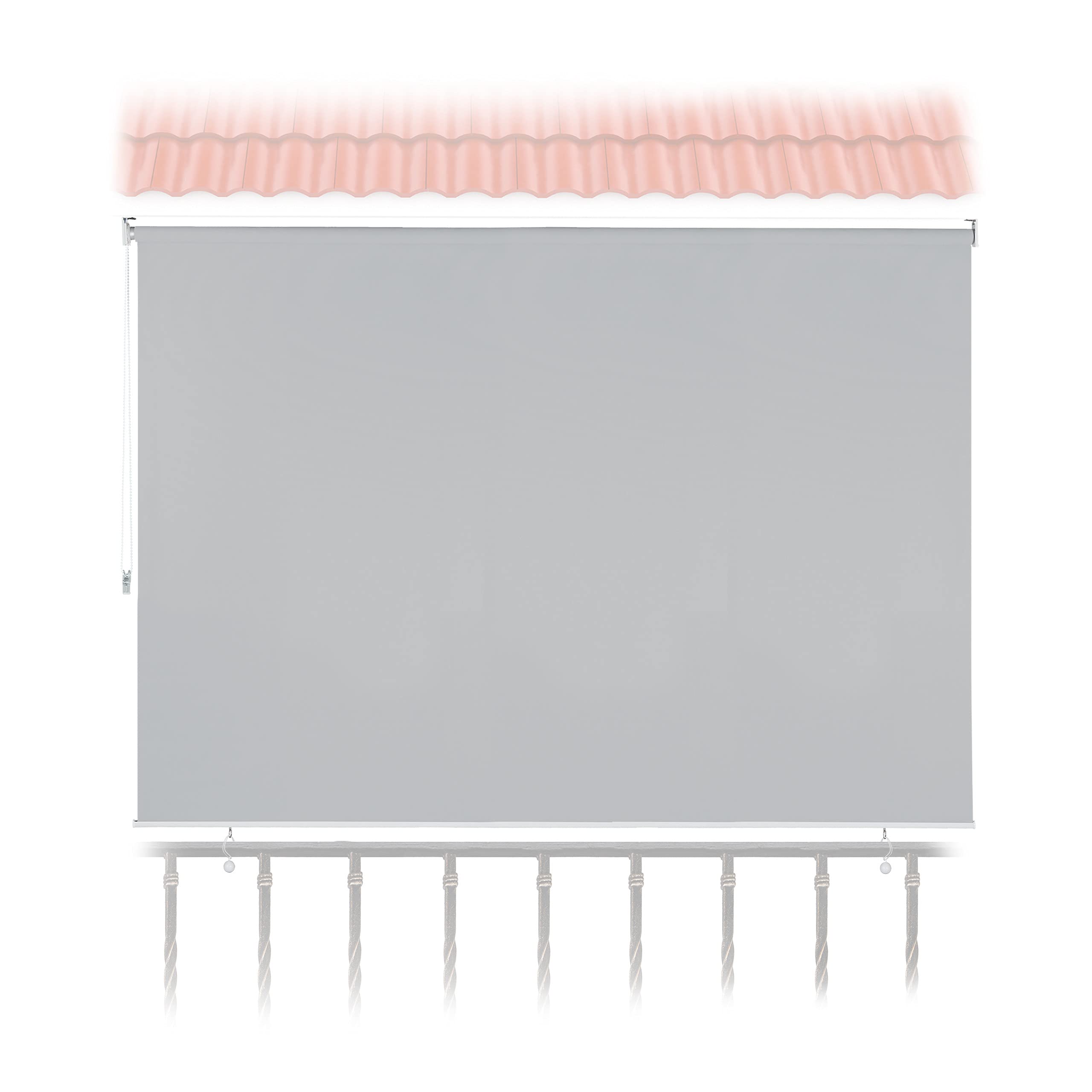 Relaxdays Toldo Vertical 140x180 cm - Estor Exterior con Cadena