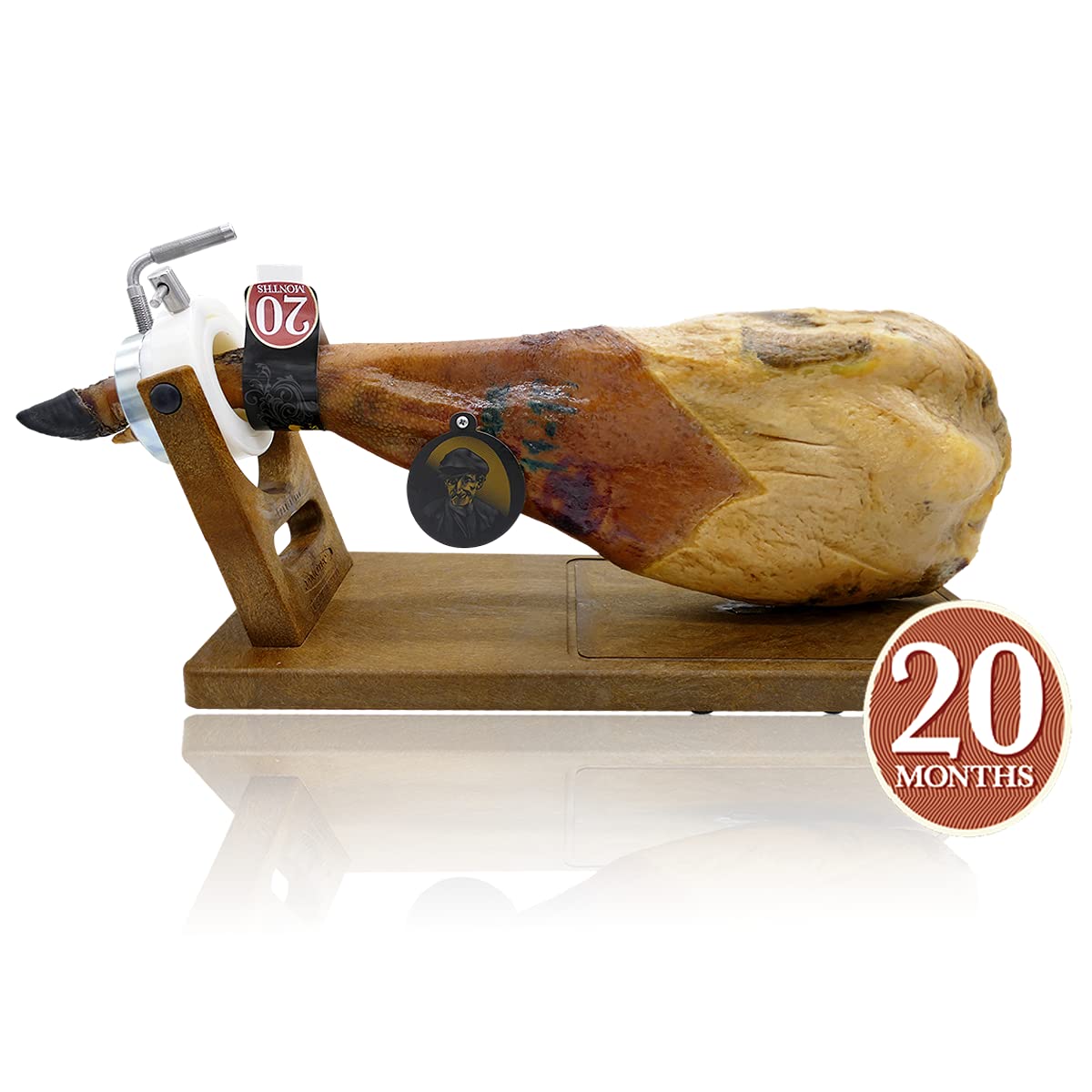Paleta de Jamón ibérico 7B PREMIUM | Paleta de Cebo de Campo 50% Raza Ibérica | Paleta ibérica de Pata Negra con 20 Meses de Curación Natural