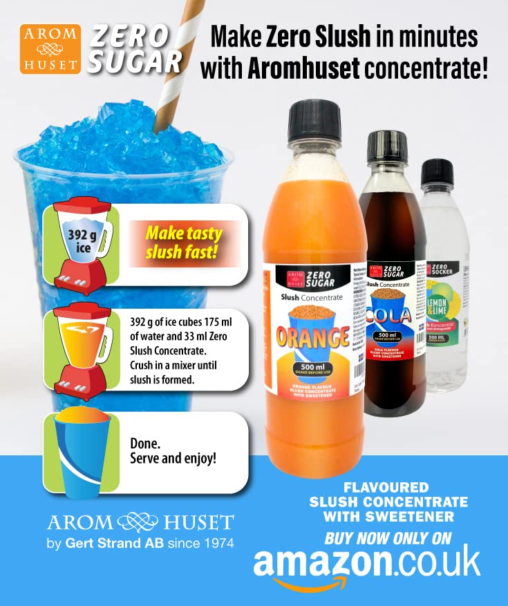 Null Zucker Cola-Slushkonzentrat | Slush-Eis | Crush-Eis|Wassereis | Mischungsverhältnis 500 ml – Bild 3