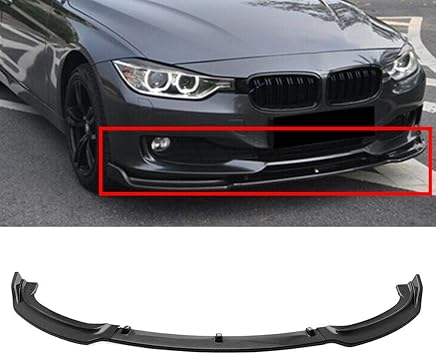 Amazon Com Motorfansclub 3pcs Front Bumper Lip Fit For Compatible With Bmw F30 F35 Base 3 Series 13 18 Splitter Trim Protection Spoiler Carbon Fiber Automotive