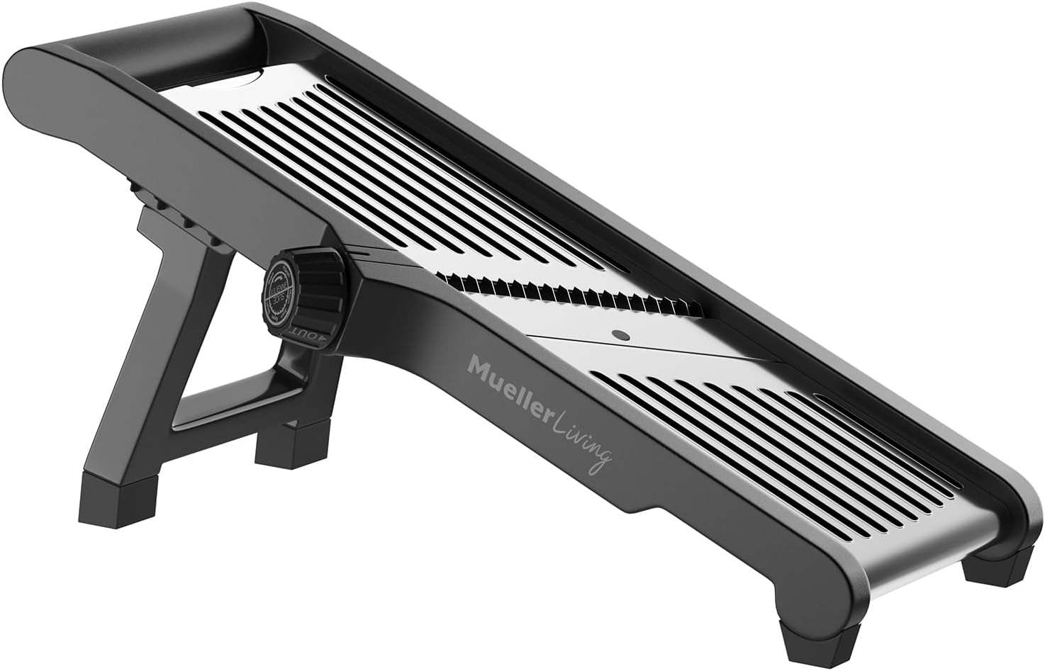Mueller Living Mandoline Slicer, Stainless Steel, Slice or Julienne, Vegetable and Fruit Chopper