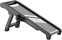 Vista 10 de Rebanador de mandolina V-Pro 5 Blade de Müeller, ajustable, colores blanco y gris