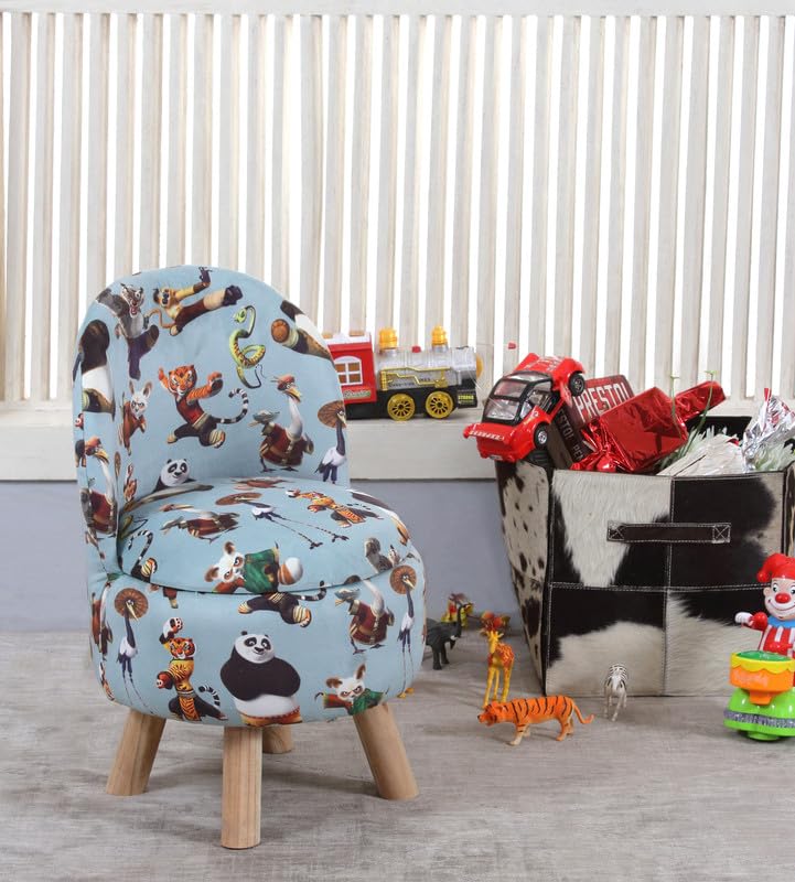 Ottoman Kids pouffe Stool for Small Baby Chair Study Stool for Kids Playing Products Little Baby Dining Chair for Feeding Kids Cartoon Bedroom Chair,14x14x26 Inch, Single Chair-image-6