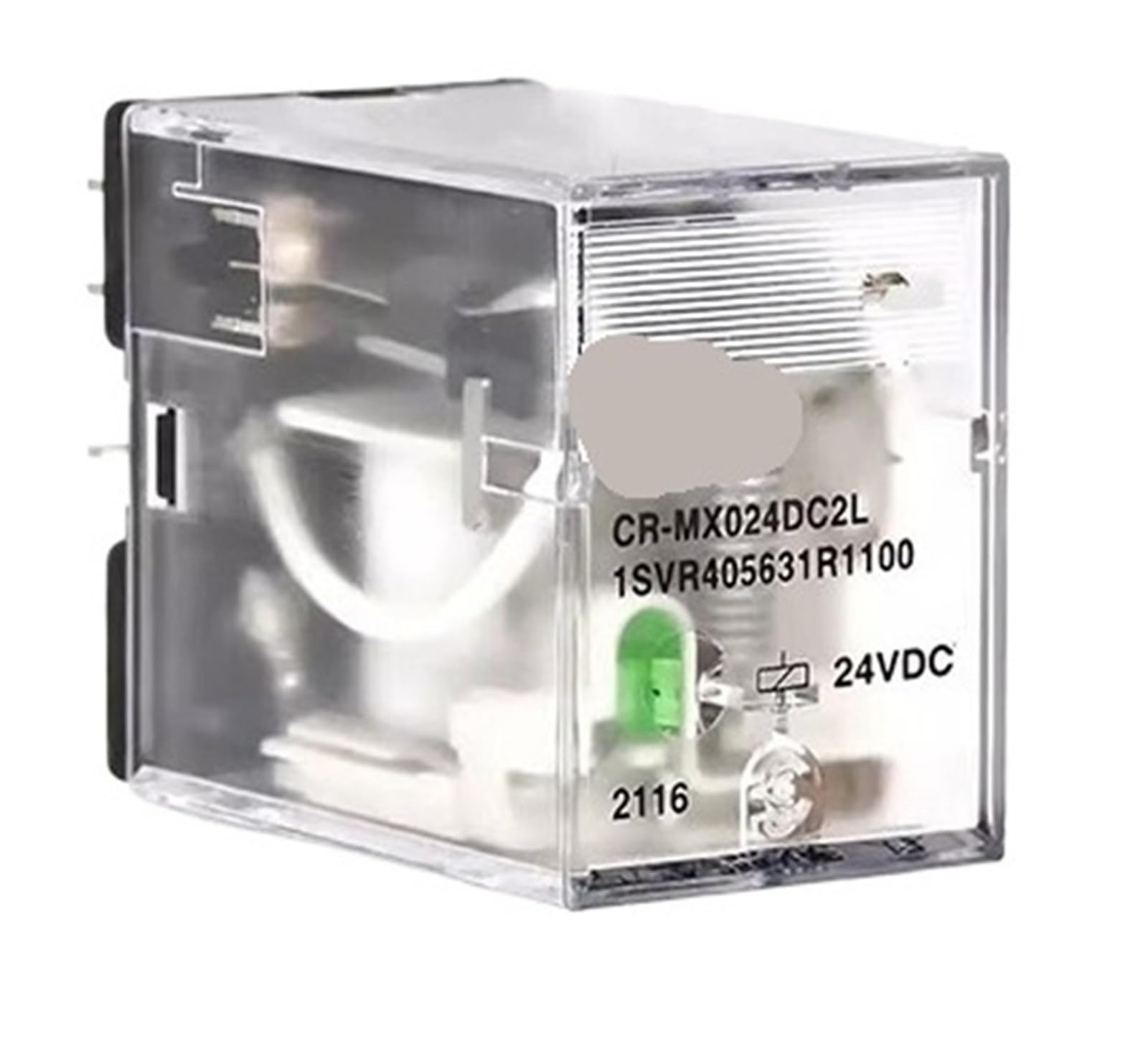 ZVQYSGIW 1PCS small intermediate electromagnetic relay CR-MX024DC2L +CR-M2SFB(Relay)