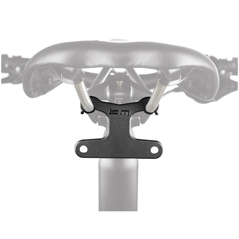 Busch & Müller Halter für Rücklicht am Sattelgestell – 427SHKA, Montageabstand 50mm, schwarz