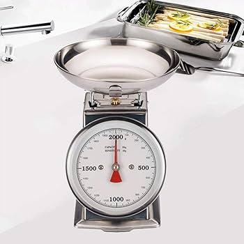 Amazon｜AYEM ステンレス鋼のアナログキッチンスケール、レトロ