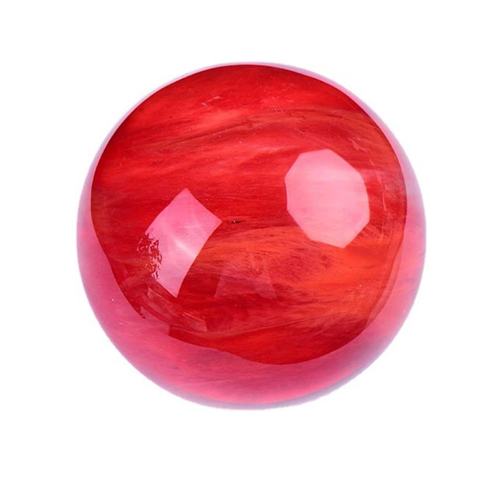 CYVXCPPGI Red Smelt Quartz Crystal Ball| Red Obsidian Ball | Melting Crystal Sphere|Crystal Gemstone Ball for Feng Shui Divination,20cm/7.9in