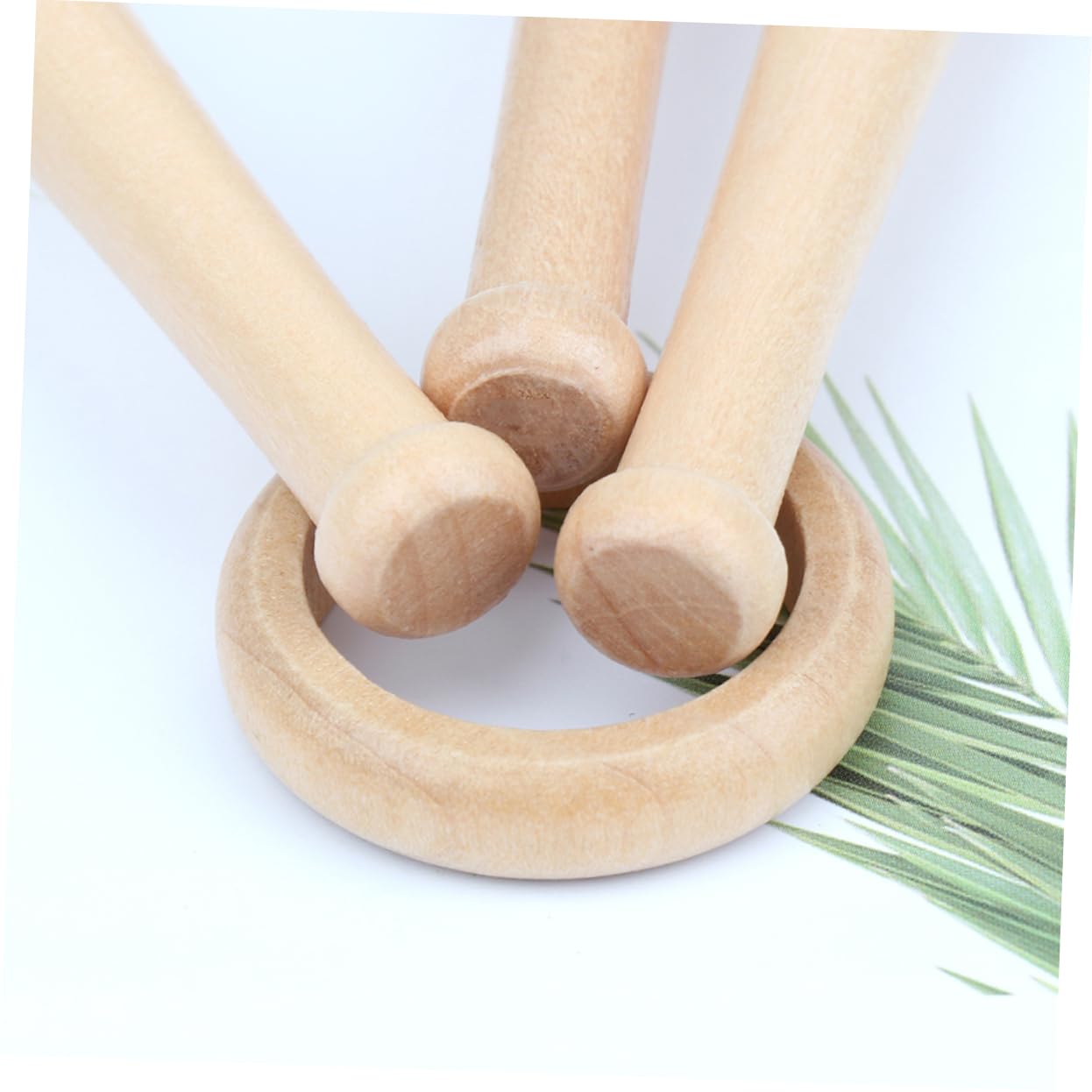 Toyvian Soporte de Exhibición Base de Apoyo para Bates de Béisbol de Madera Juego de 3 Barras y 1 Anillo para Mini Bates Escritorio
