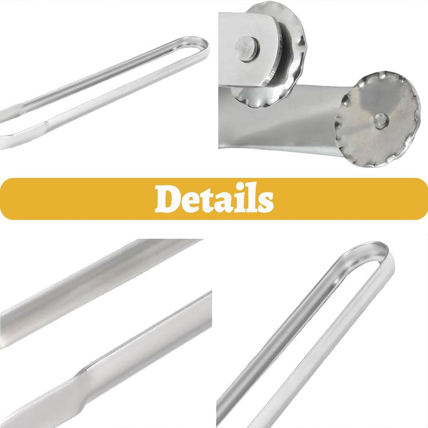 Pinze Per Salsicce Da Barbecue In Acciaio Inox – Giraffa Per Hot Dog E Griglia, Con Ruote Superiori, Multiuso - 4