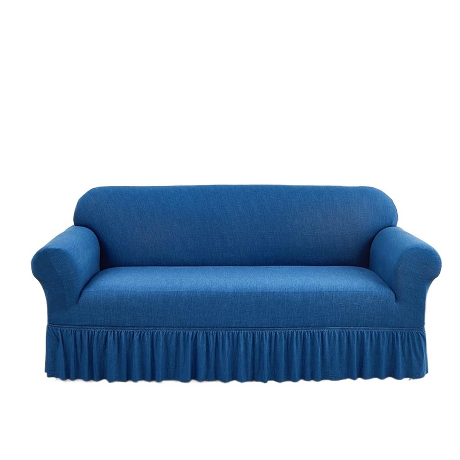 GCYEIDMA Skirt Sofa Cover Sofa Cover with Skirt Washable Elastic Stretchable Easy Fit Universal Furniture Protector(Color 2,2-seater(145-185cm))