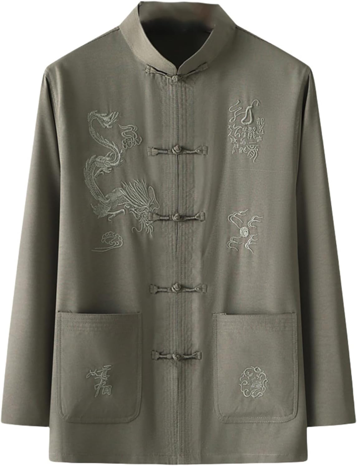 Men's Chinese Style Long-Sleeve Tang Suit Spring and Autumn Chinese Style